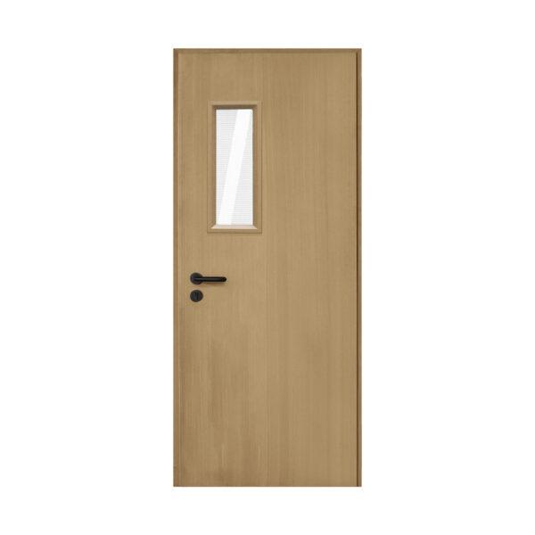 Alba Single Engineering Wood Door + Vision Panel